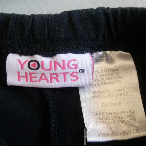 Young hearts leggings size 4 - Picture 2 of 2